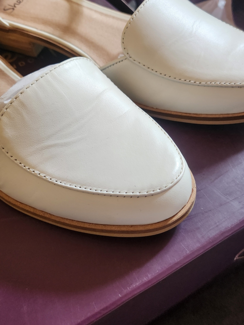 Shellys Of London - Cream Sandals - Picture 2 of 9
